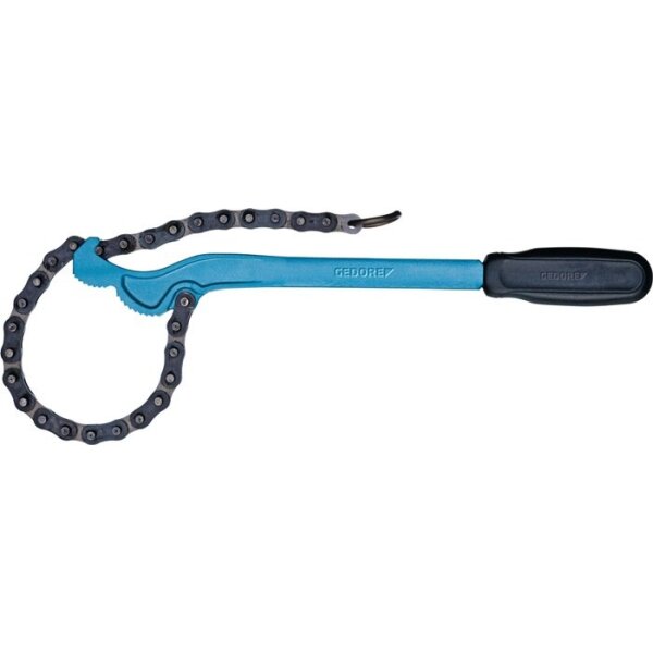 Gedore Kettenrohrzange 120 Gesamtlänge 355 mm Spannweite 17-114 mm für Rohre 3/8-4 ″