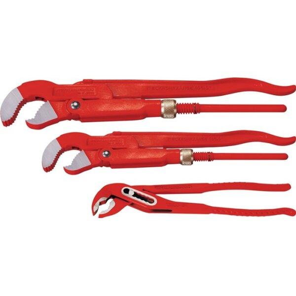 Rothenberger Eckrohrzangen-Set 3-teilig für Rohre 1 - 1 1/2, 10 ″