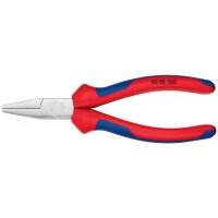 Knipex Flachzange DIN ISO 5745 Gesamtlänge 160 mm verchromt Comfort-Griff