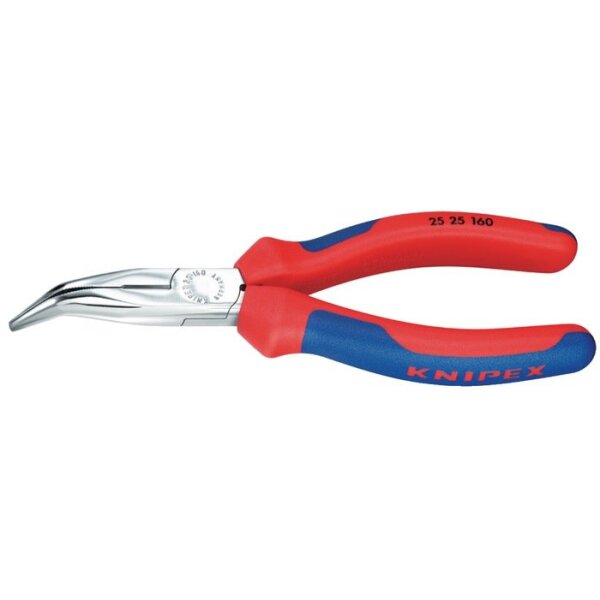 Knipex Flachrundzange Länge 160 mm flachrund 40° gewinkelt Comfort-Griff