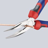 Knipex Flachrundzange Länge 160 mm flachrund 40° gewinkelt Comfort-Griff