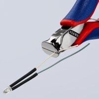 Knipex Elektronik-Vornschneider Länge 120 mm Form 3 Facette ja, kleine spiegelpoliert Mehrkomponenten-Hüllen