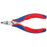 Knipex Elektronik-Vornschneider Länge 120 mm Form 6 Facette ja, kleine spiegelpoliert Mehrkomponenten-Hüllen