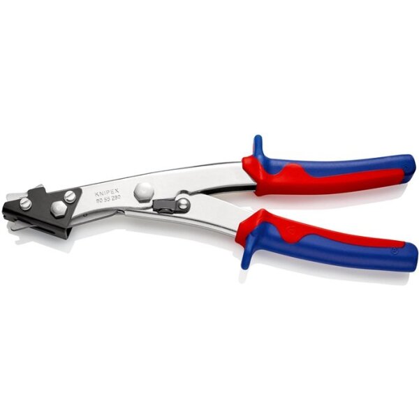 Knipex Blechknabber Gesamtlänge 280 mm Schnittbreite 2,7 mm vernickelt Mehrkomponenten-Hüllen