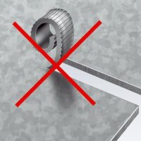 Knipex Blechknabber Gesamtlänge 280 mm Schnittbreite 2,7 mm vernickelt Mehrkomponenten-Hüllen