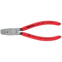 Knipex Aderendhülsenzange Gesamtlänge 145 mm 0,25 - 2,5 (AWG 23 - 13) mm² poliert Kunststoffüberzug