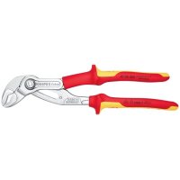 Knipex Wasserpumpenzange Cobra® Länge 250 mm Spannweite 46 mm verchromt VDE Mehrkomponenten-Hüllen