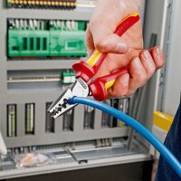 Knipex Aderendhülsenzange Gesamtlänge 180 mm 0,25 - 16,0 (AWG 23 - 5) mm² poliert Mehrkomponenten-Hüllen VDE