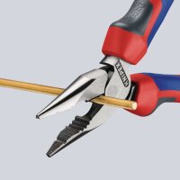 Knipex Spitzkombizange Länge 145 mm poliert Comfort-Griff schwarz atramentiert