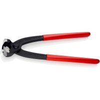 Knipex Ohrklemmenzange Gesamtlänge 220 mm Kopf schwarz atramentiert Kunststoff-Überzug seitliche Pressnase