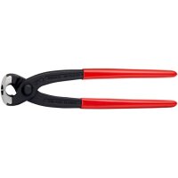 Knipex Ohrklemmenzange Gesamtlänge 220 mm Kopf schwarz atramentiert Kunststoff-Überzug seitliche Pressnase