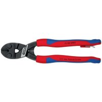 Knipex Kompaktbolzenschneider CoBolt Länge 200 mm Mehrkomponenten-Hüllen gerade Form 0 ohne Aussparung weich 6 mm mittel 5,2 mm hart 4 mm