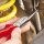 Knipex Flachrundzange Länge 200 mm poliert 40° gewinkelt Comfort-Griff