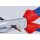 Knipex Flachrundzange Länge 200 mm poliert 40° gewinkelt Comfort-Griff