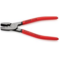 Knipex Aderendhülsenzange Gesamtlänge 180 mm 0,5 - 6,0 (AWG 20 - 10) mm² poliert Kunststoffüberzug für Aderendhülsen