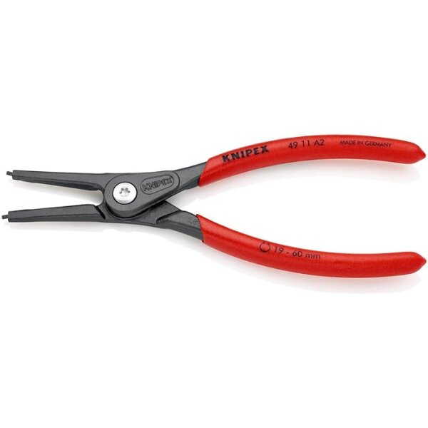 Knipex Präzisionssicherungsringzange A 2 für Wellen Ø 19 - 60 mm Länge 180 mm