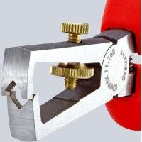 Knipex Abisolierzange Länge 160 mm verchromt Mehrkomponentenhüllen mit Öffnungsfeder