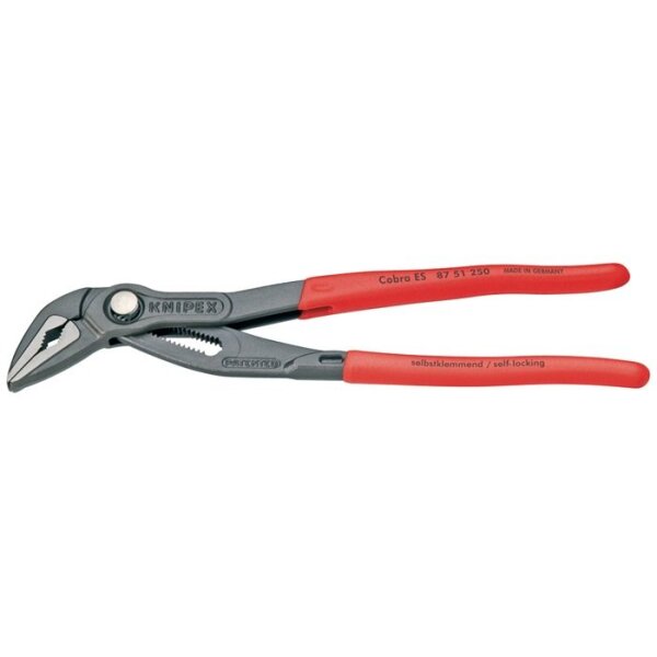 Knipex Wasserpumpenzange Cobra® ES Länge 250 mm Spannweite 42 mm poliert Kunststoffüberzug