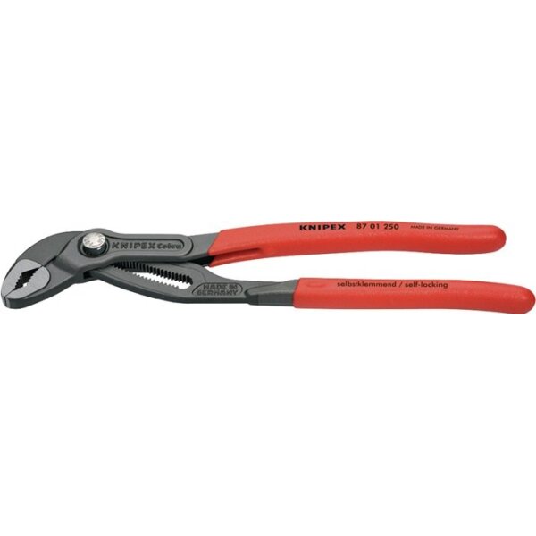 Knipex Wasserpumpenzange Cobra® Länge 250 mm Spannweite 46 mm poliert Kunststoffüberzug