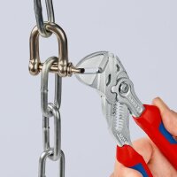 Knipex Zangenschlüssel Länge 180 mm Spannweite 40 mm verchromt Mehrkomponenten-Hüllen