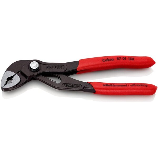 Knipex Wasserpumpenzange Cobra® Länge 150 mm Spannweite 30 mm poliert Kunststoffüberzug