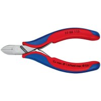 Knipex Elektronik-Seitenschneider Länge 115 mm Form 0 Facette ja, klein Mehrkomponenten-Hüllen spiegelpoliert