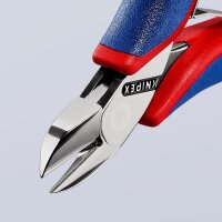 Knipex Elektronik-Seitenschneider Länge 115 mm Form 0 Facette ja, klein Mehrkomponenten-Hüllen spiegelpoliert