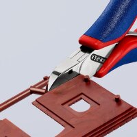 Knipex Elektronik-Seitenschneider Länge 115 mm Form 2 Facette nein Mehrkomponenten-Hüllen spiegelpoliert