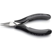 Knipex Elektronik-Greifzange Gesamtlänge 115 mm ESD flachrunde Backen spiegelpoliert Form 2 Mehrkomponenten-Hüllen