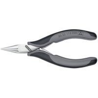 Knipex Elektronik-Greifzange Gesamtlänge 115 mm ESD flachrunde Backen spiegelpoliert Form 2 Mehrkomponenten-Hüllen