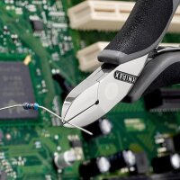 Knipex Elektronik-Seitenschneider Länge 115 mm Form 0 Facette ja, klein spiegelpoliert