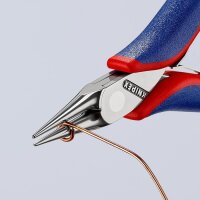 Knipex Elektronik-Greifzange Gesamtlänge 115 mm rundspitze Backen Form 3 Mehrkomponenten-Hüllen