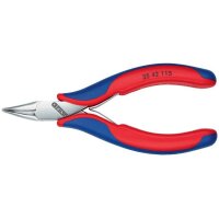 Knipex Elektronik-Greifzange Gesamtlänge 115 mm flachrunde Backen Form 4 Mehrkomponenten-Hüllen