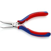 Knipex Elektronik-Greifzange Gesamtlänge 145 mm flachrunde Backen Form 8 Mehrkomponenten-Hüllen