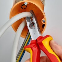 Knipex Abmantelungszange Länge 165 mm verchromt Mehrkomponenten-Hüllen