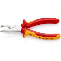Knipex Abmantelungszange Länge 165 mm verchromt Mehrkomponenten-Hüllen