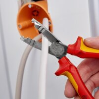 Knipex Abmantelungszange Länge 165 mm verchromt Mehrkomponenten-Hüllen