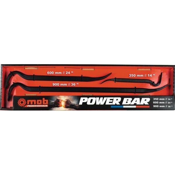 Peddinghaus Nageleisenset Power Bar Gesamtlänge 350 / 600 / 900 mm Inhalt 3-teilig