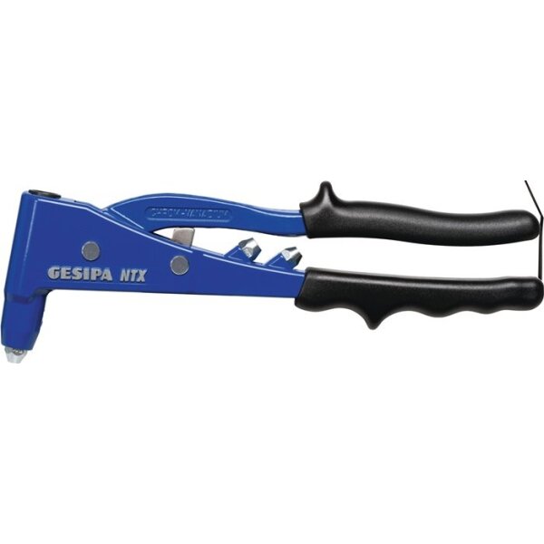 Gesipa Handblindnietsetzgerät NTX-F Länge 260 mm Arbeitsbereich 2,4 - 5 mm mit Öffnungsfeder