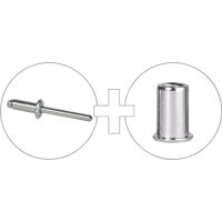 Gesipa Kombisetzgerät Flipper® Plus Länge 217 mm mit Öffnungsfeder