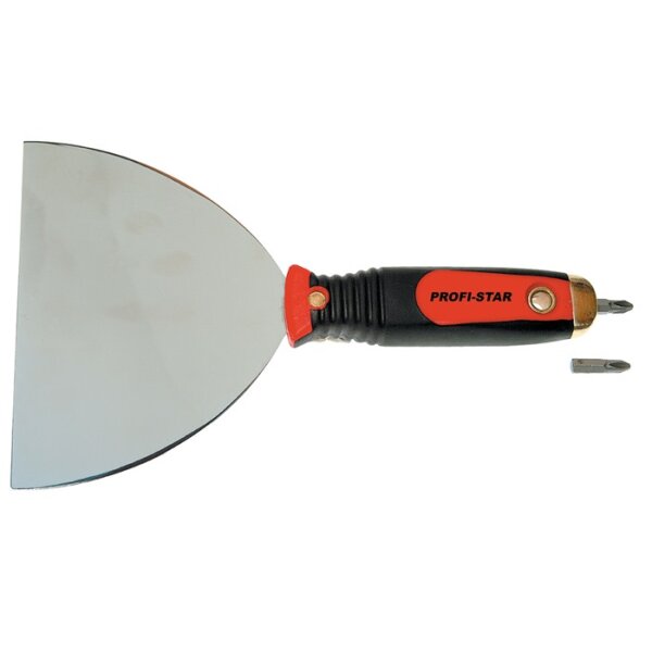 Schraubgriffspachtel B.150mm Magnet-Bit-Halter PH2 2-K-Griff rostfr.