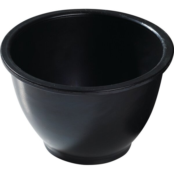 Gipsbecher H.90mm D.oben:125/unten:60mm kon.Gum.schwarz