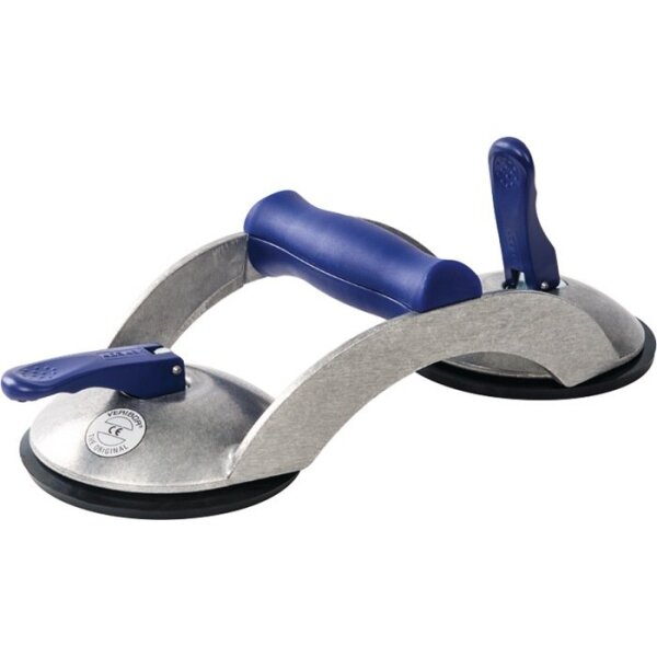 Veribor Saugheber blue line Tragfähigkeit 70 kg Kopf-Ø 120 mm 2 Köpfe Alu