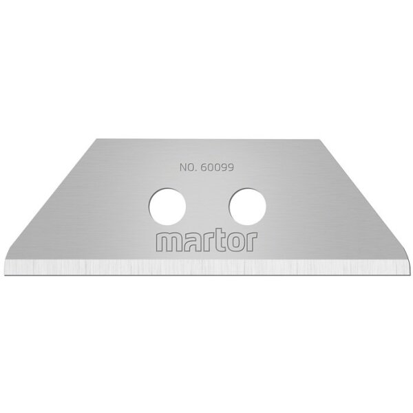 Martor Trapezklinge 60099 L55,5xB19xS0,63mm mit Lochung 10 Stück / Spender