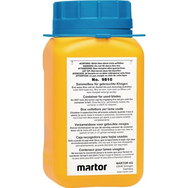 Martor Sammelbox passend für gebrauchte Klingen L107xB105xH210mm