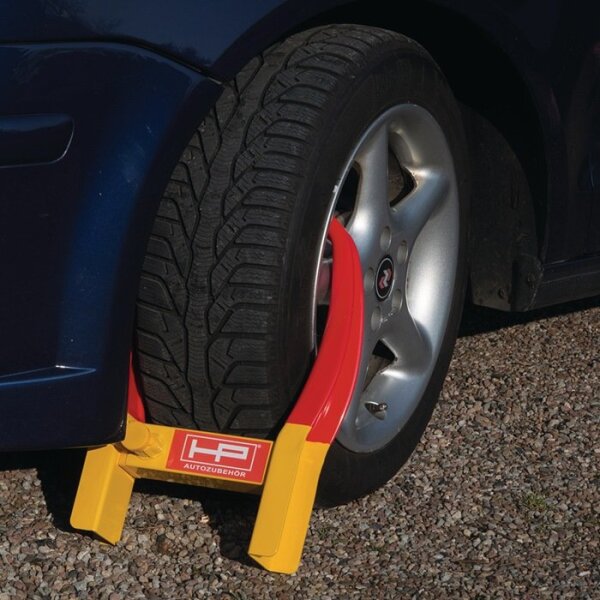 Hp autozubehör Parkkralle Stahl, pulverbeschichtet L425xB285xH110mm 3,28 kg rot / gelb SB Verpackung