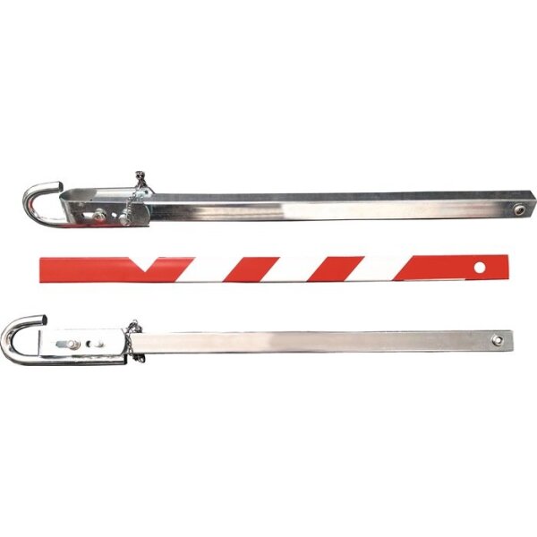 Hp autozubehör Abschleppstange Stahl verzinkt L75xB1990xH60mm 5,1 kg rot-weiß