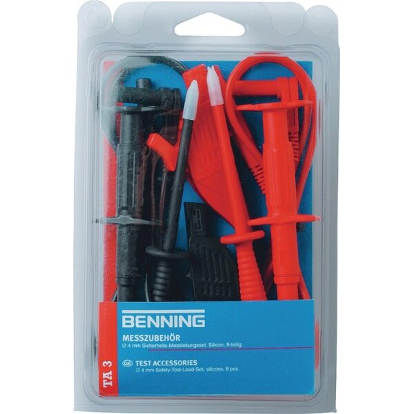 Benning Messleitungssatz TA 3 044126 8-teilig Messspitzen-Ø 4 mm Länge 1000 mm