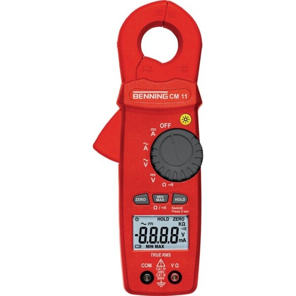 Benning Stromzangenmultimeter CM 11 0,1 mA-20 A AC, 0,1 mA-10 A DC CAT IV 300 V