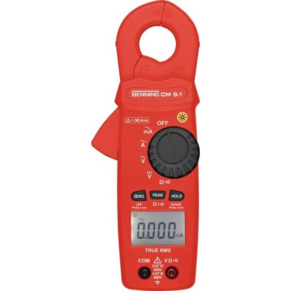 Benning Leckstromzange CM 9-1 Messbereich 0,010 mA - 60 A AC Zangenöffnung max. 23 mm